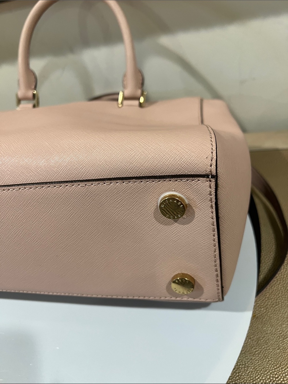 MICHAEL Michael Kors Blush Pink Ballet MD Satchel Crossbody NWT MSRP $328 - Picture 9 of 16